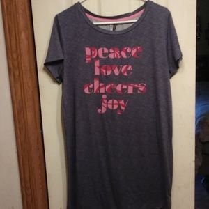 Peace Love Nightgown Size M